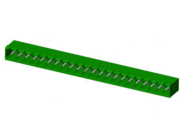 Connector: ontkoppelbare terminal strip; contact; mannelijk Connector: ontkoppelbare terminal strip; contact; mannelijk